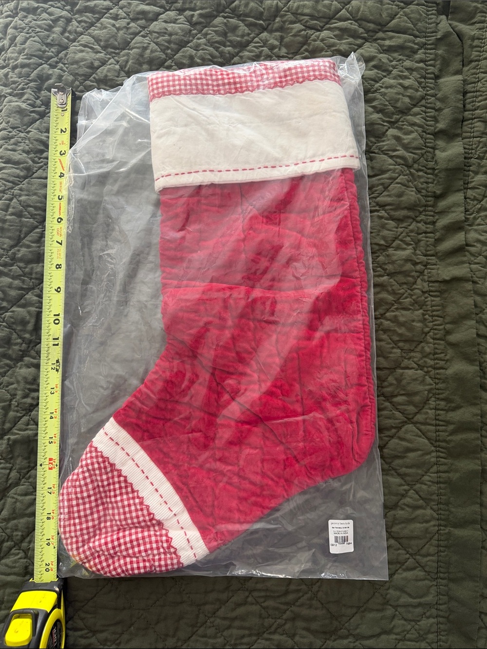 NWT pottery barn kids Red Kids Holiday Stocking- no monogram Christmas